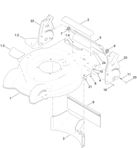 Part Location Diagram of 112-8822-03 Lawn Boy PLATE-HOC, Left Hand